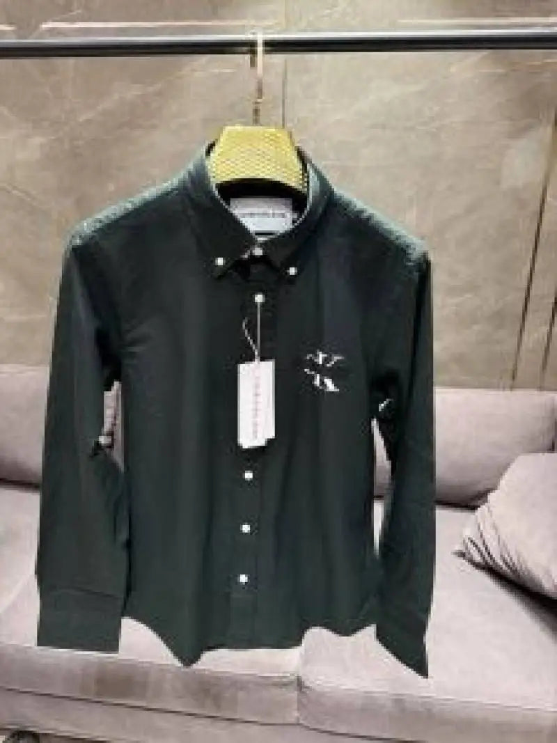 CALVIN KLEI_N GREEN PREMIUM FRONT PRINTED SHIRT