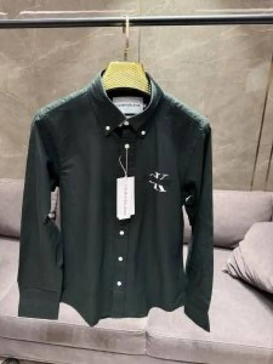 CALVIN KLEI_N GREEN PREMIUM FRONT PRINTED SHIRT