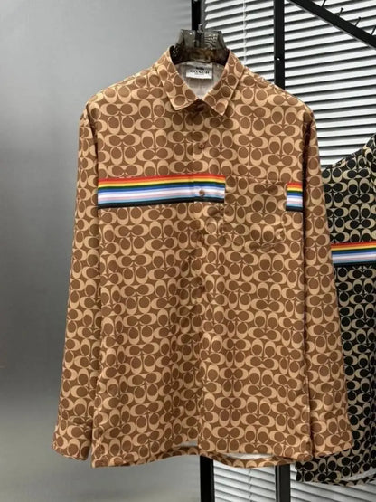 COAC_H BROWN MONOGRAM IMPORTED PREMIUM SHIRT