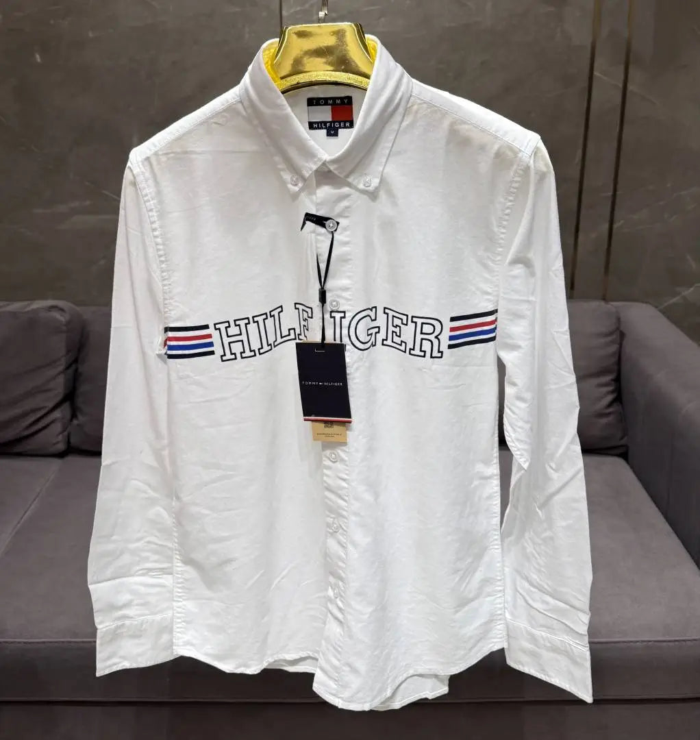 TOMMY HILFIGE_R WHITE EMBROIDER OXFORD SHIRT