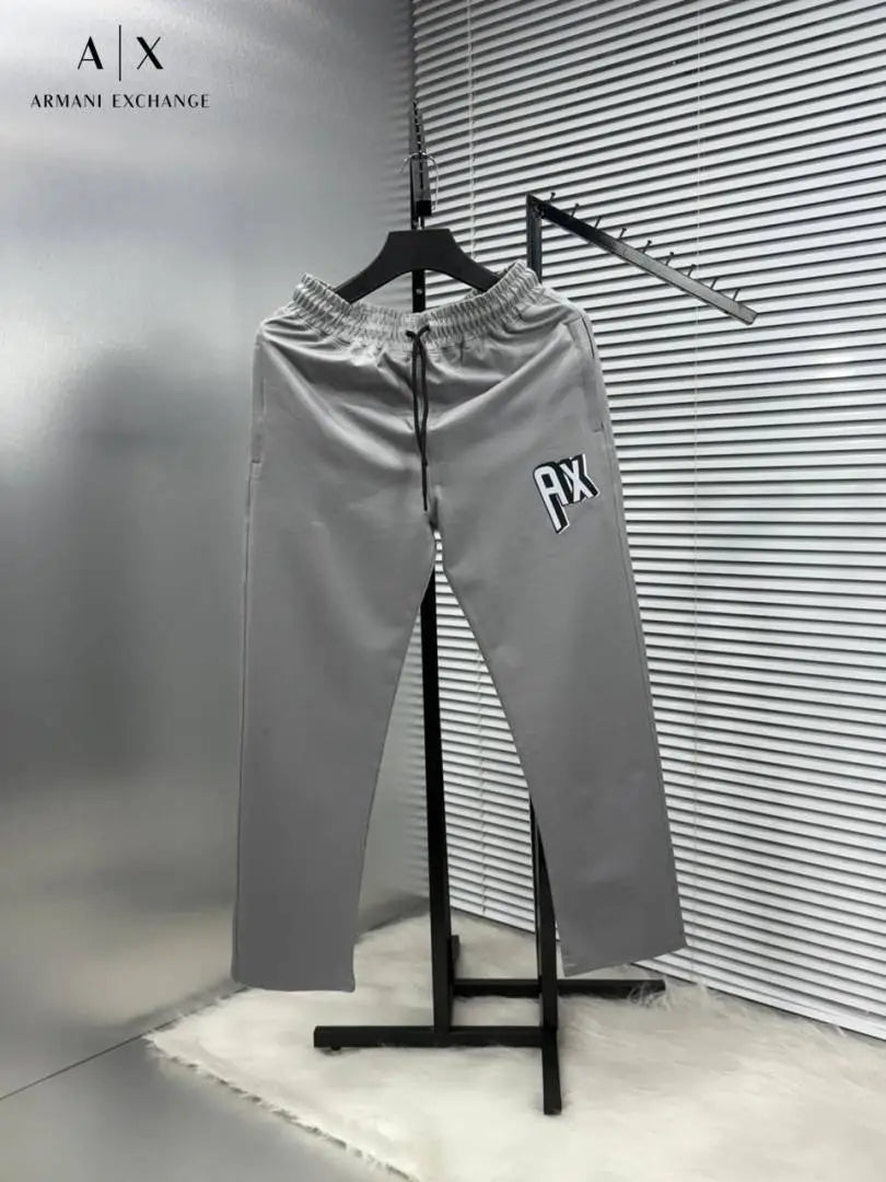 ARMAN_I EXCHANGE GREY AX PREMIUM TRACKPANT