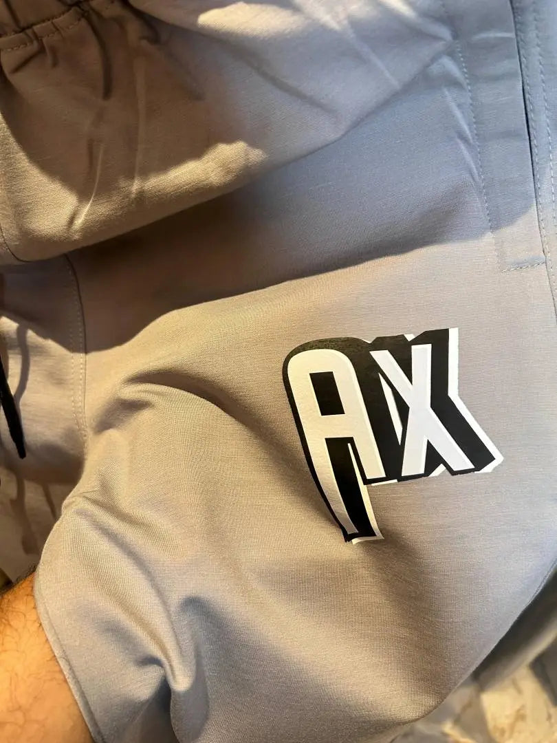 ARMAN_I EXCHANGE GREY AX PREMIUM TRACKPANT