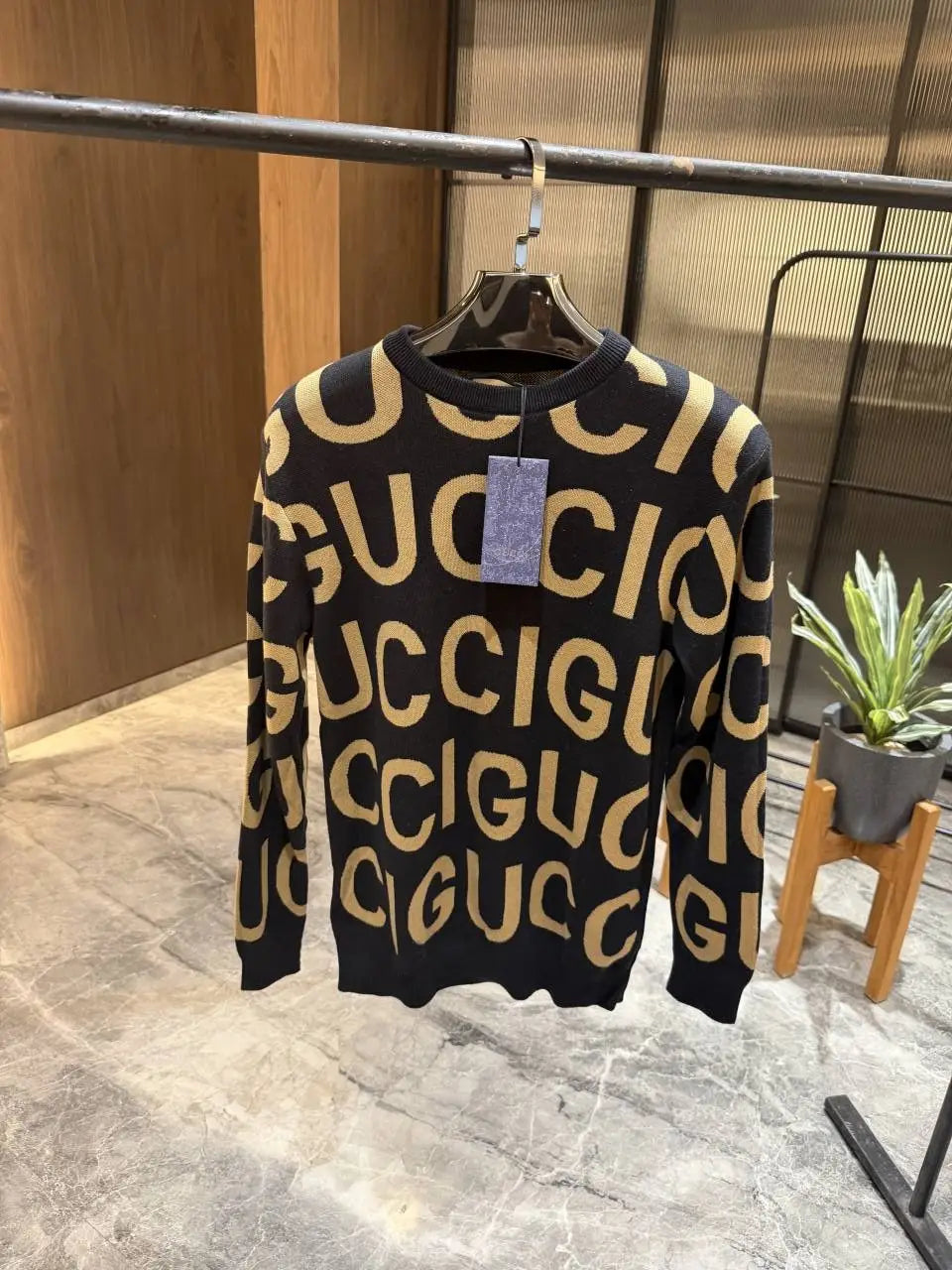 Gucc i Black Premium Knitted Lycra