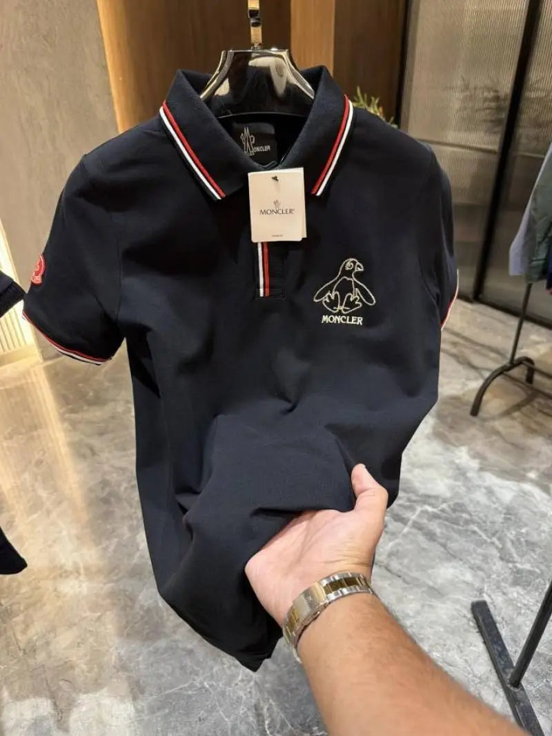 Moncle r Black Polo Tshirt