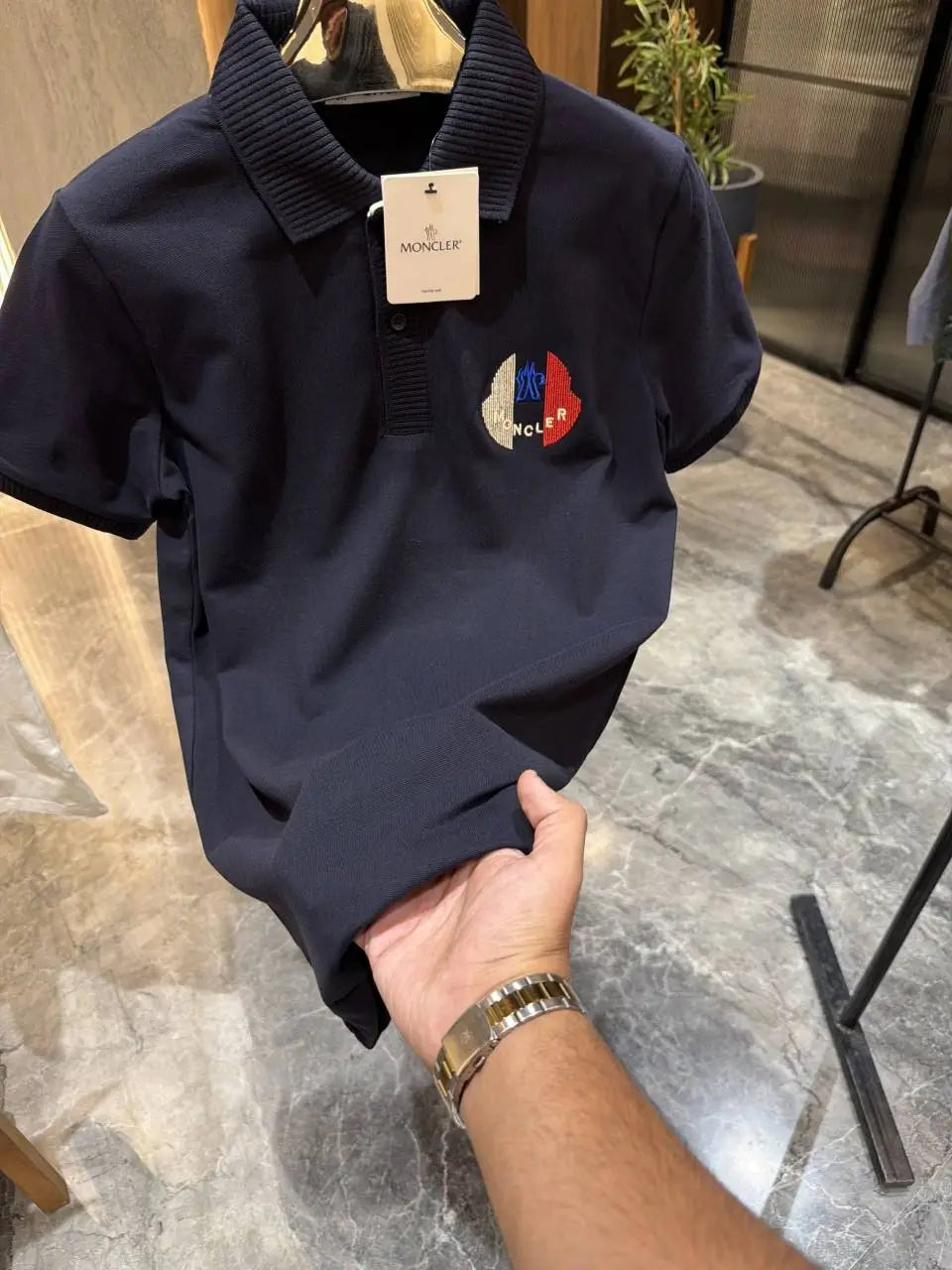 Moncle r Navy blue Polo Tshirt