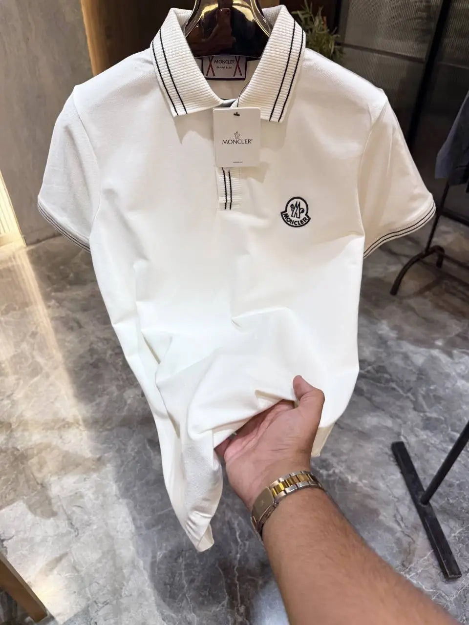 Moncle r White Polo Tshirt