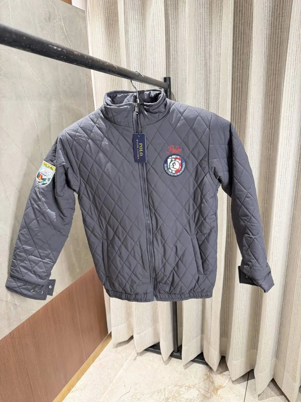 Ralph Laure n Grey Jacket Bomber Full sleeves