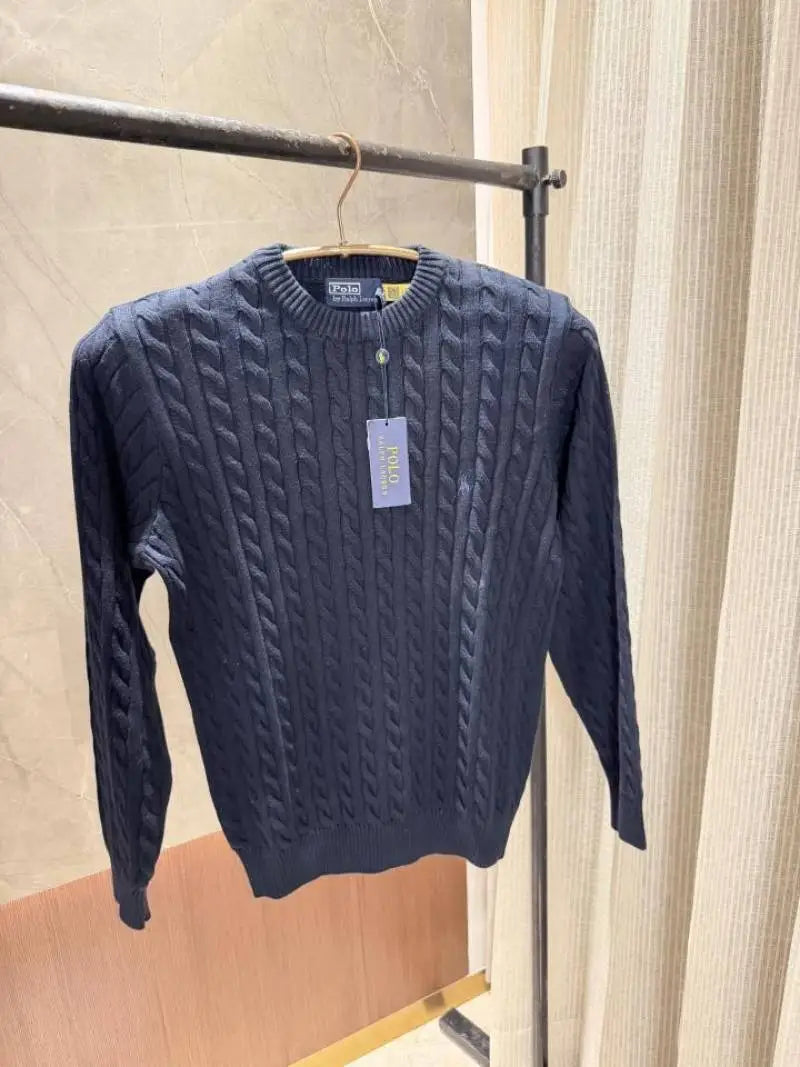 Ralph Laure n Navy Blue Knitted Woolen pullover