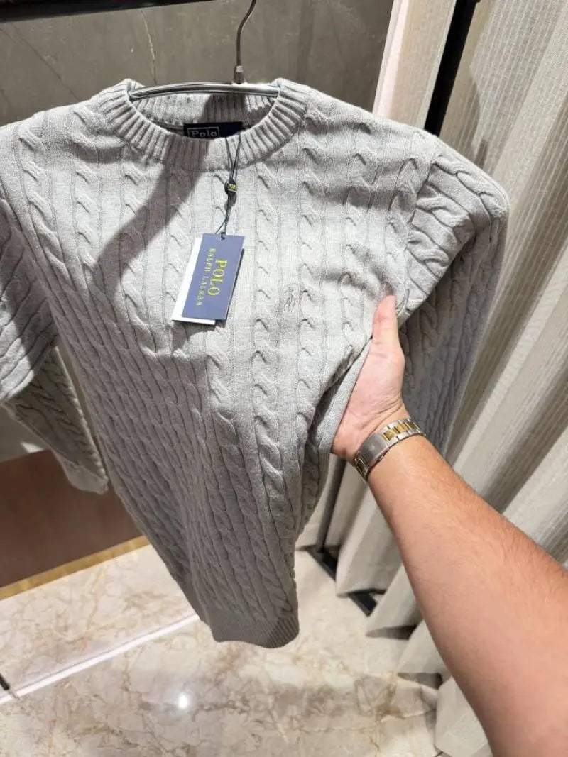 Ralph Laure n Grey Knitted Woolen pullover