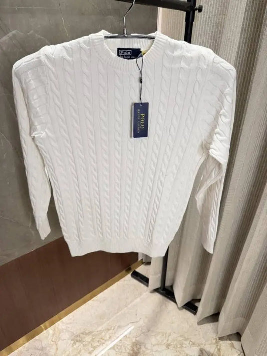 Ralph Laure n White Knitted Woolen pullover