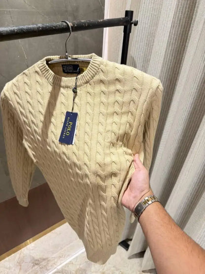 Ralph Laure n Beige Knitted Woolen pullover