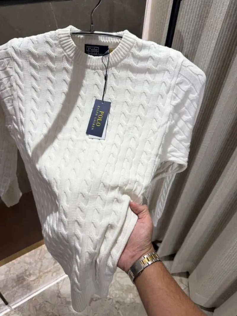 Ralph Laure n White Knitted Woolen pullover