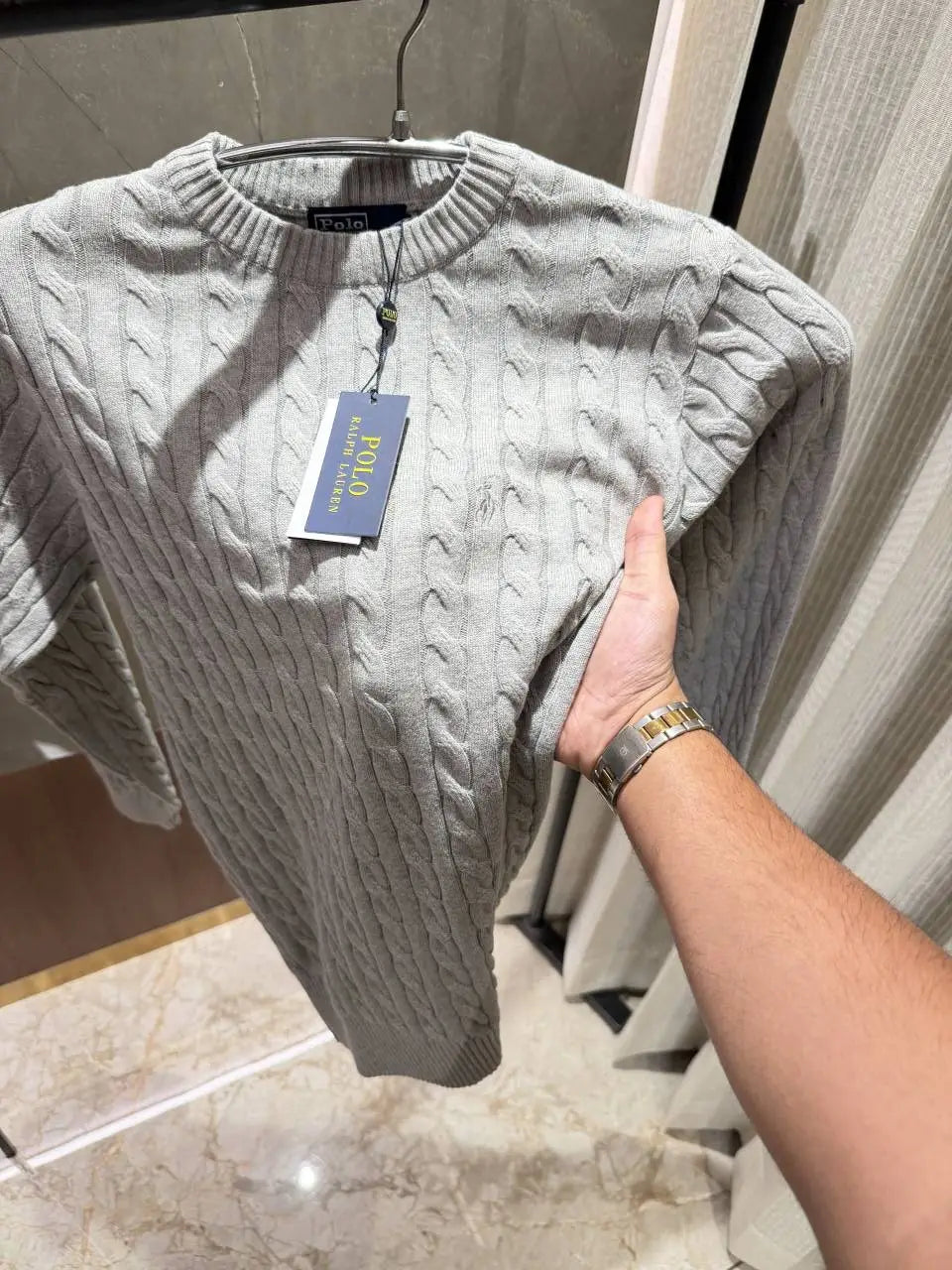 Ralph Laure n Grey Knitted Woolen pullover