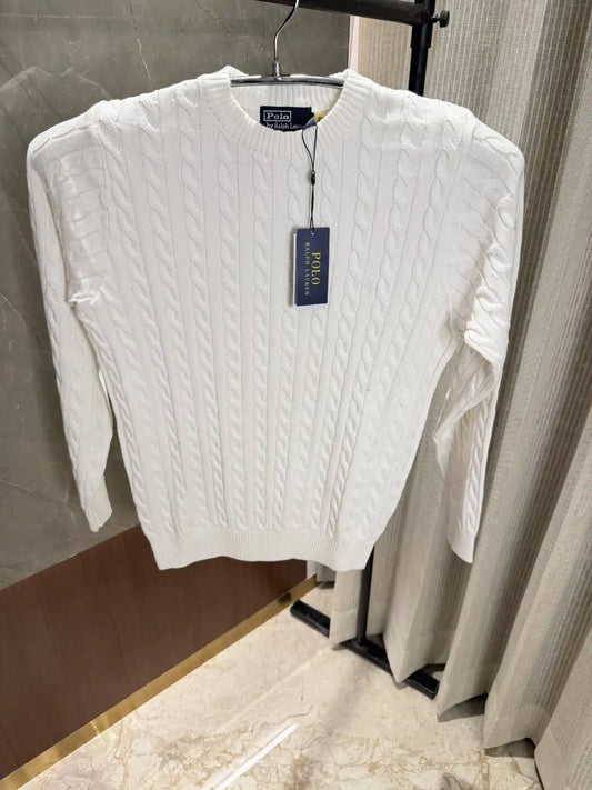 Ralph Laure n White Knitted Woolen pullover