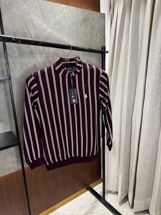 Ralph Laur_en Maroon Premium High Neck pullover