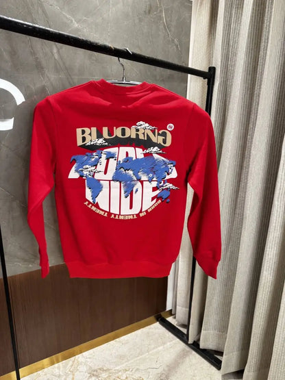 Bluorng Red Sweatshirt Store Article
