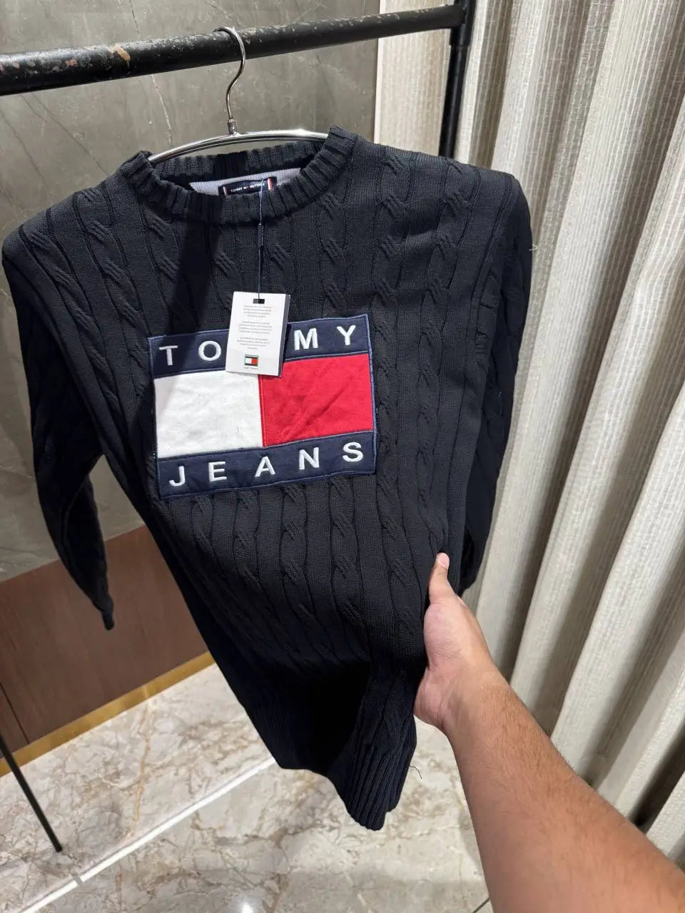 Tommy jeans Black Knitted woolen Sweatshirt
