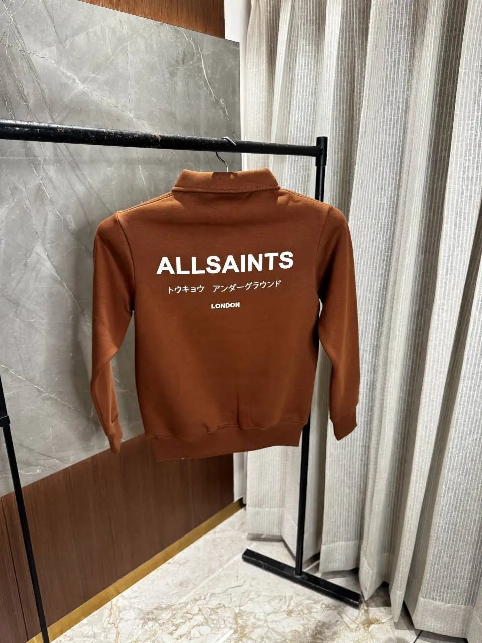 All saints Mustard sweatshirt Back print