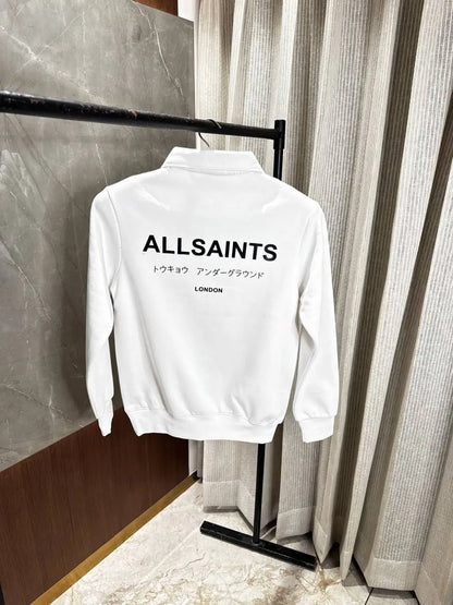 All saints white sweatshirt Back print