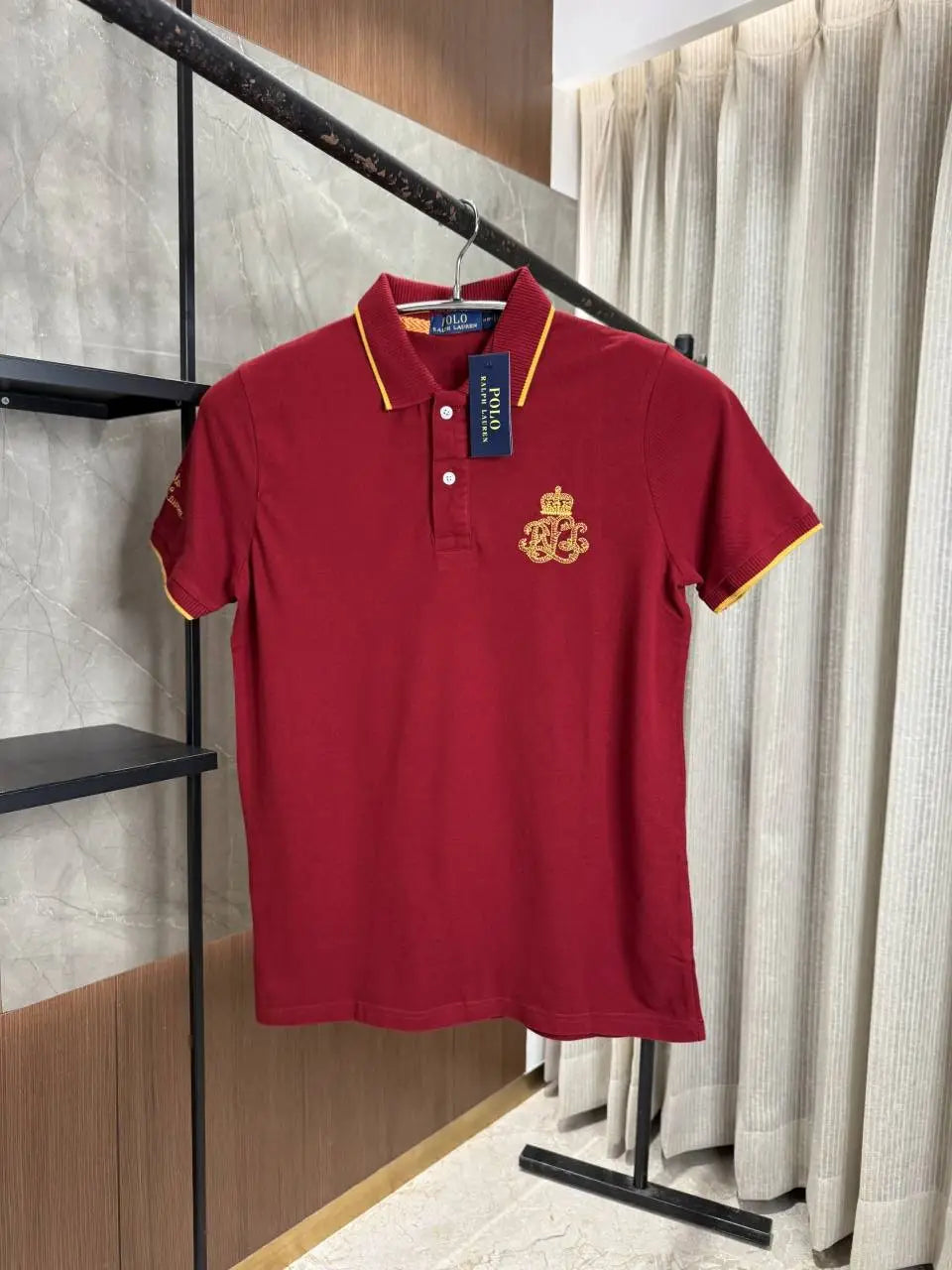 RALPH LAURE_N POLO RED PREMIUM FRONT EMBORSSED POLO
