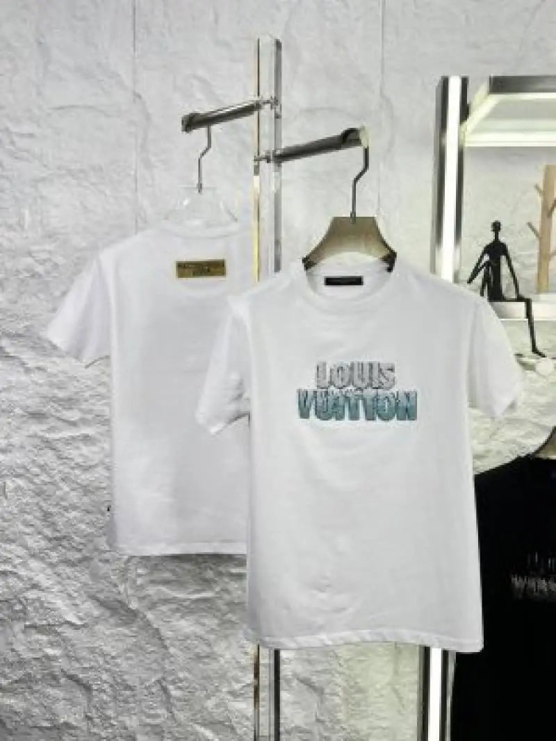 LOUIS VUITTO_N WHITE EMBORSSED PREMIUM IMPORTED TSHIRT