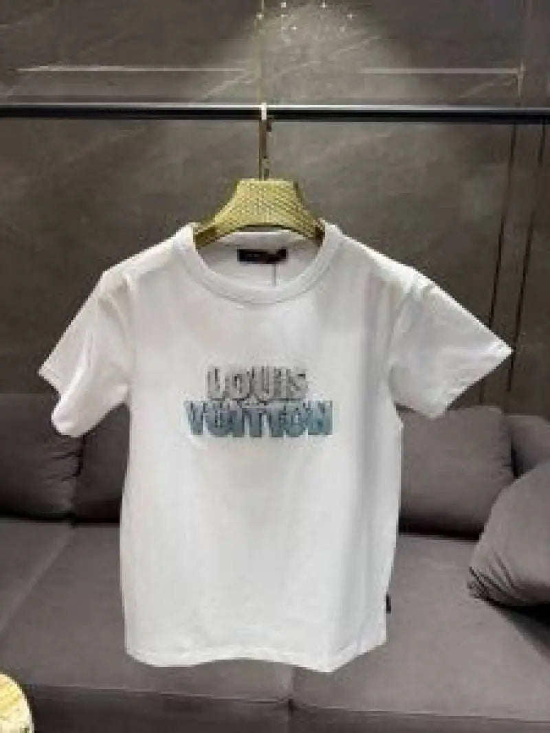 LOUIS VUITTO_N WHITE EMBORSSED PREMIUM IMPORTED TSHIRT