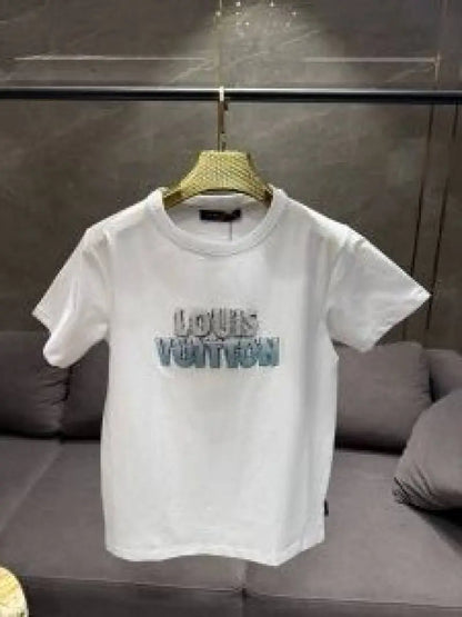 LOUIS VUITTO_N WHITE EMBORSSED PREMIUM IMPORTED TSHIRT