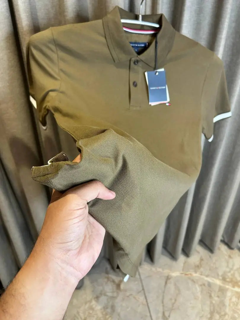 TOMMY HILFIGE_R OLIVE PREMIUM CLASSIC POLO