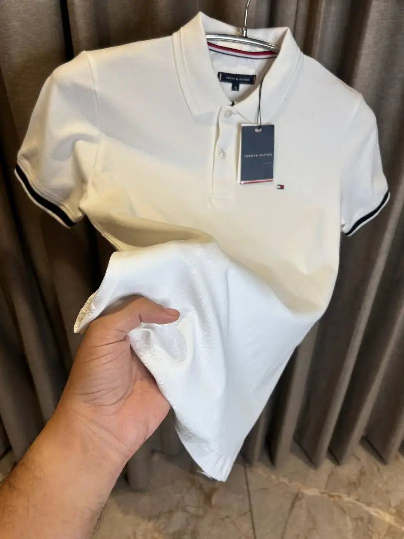 TOMMY HILFIGE_R WHITE PREMIUM CLASSIC POLO