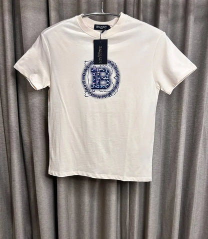 BALMAI_N BEIGE FRONT PRINT WORK PREMIUM TSHIRT