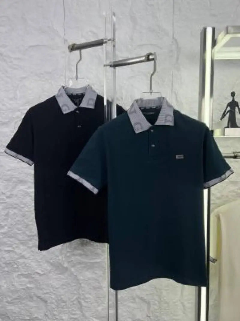 DOLCE & GABBAN_A PREMIUM GREEN 3D COLLAR POLO