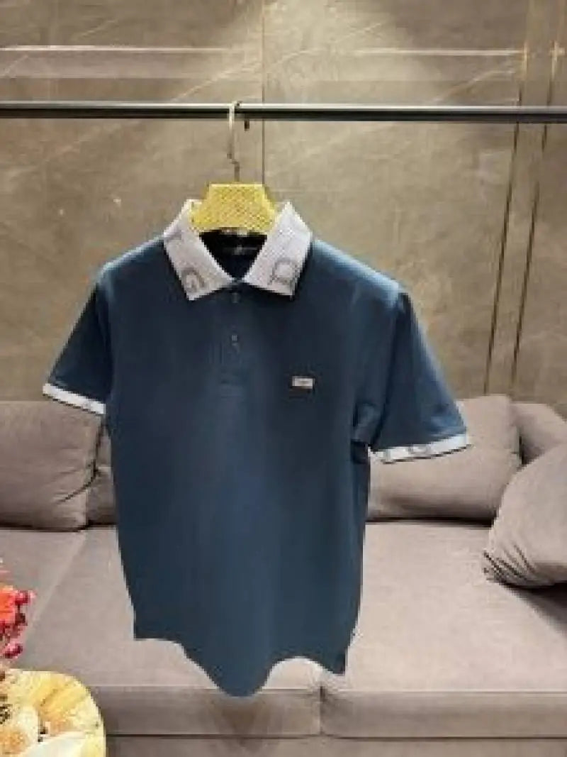 DOLCE & GABBAN_A PREMIUM GREEN 3D COLLAR POLO