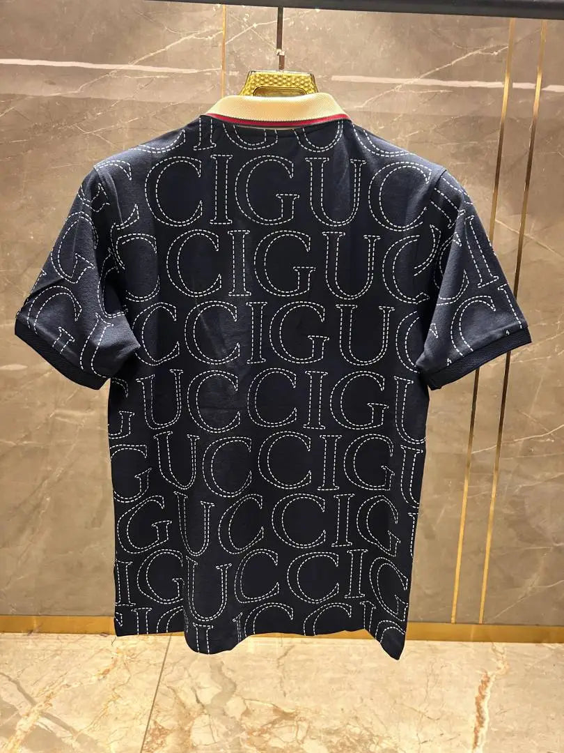 GUCC_I GG NAVY BLUE PREMIUM IMPORTED POLO