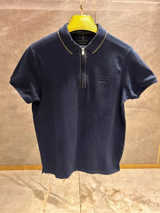 BOSS NAVY BLUE PREMIUM CHAIN WORK POLO