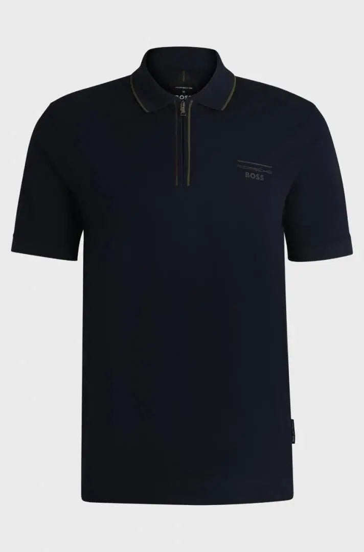 BOSS NAVY BLUE PREMIUM CHAIN WORK POLO
