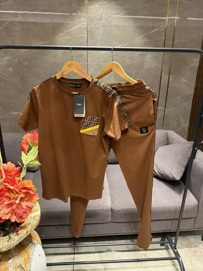 FEND_I BROWN PREMIUM IMPORTED TRACKSUIT