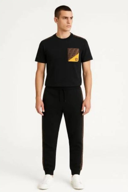 FEND_I BLACK PREMIUM IMPORTED TRACKSUIT