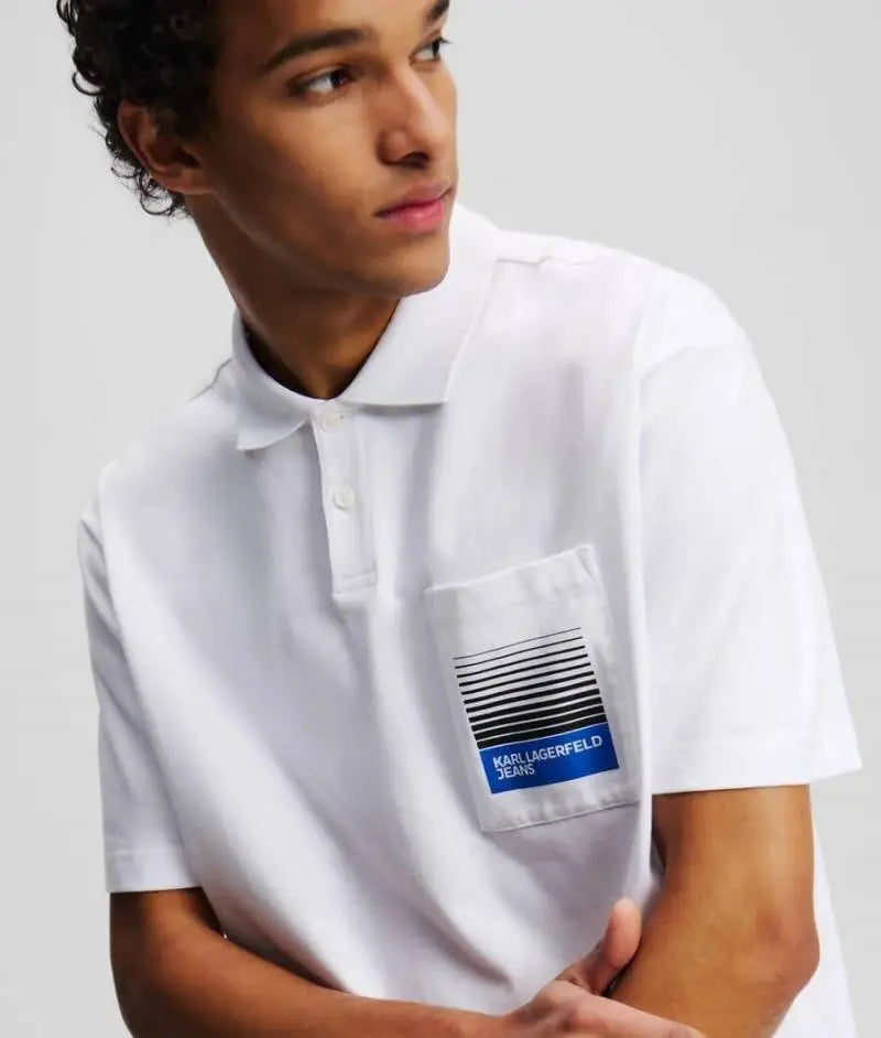 KARL LAGERFELD WHITE PREMIUM IMPORTED POLO