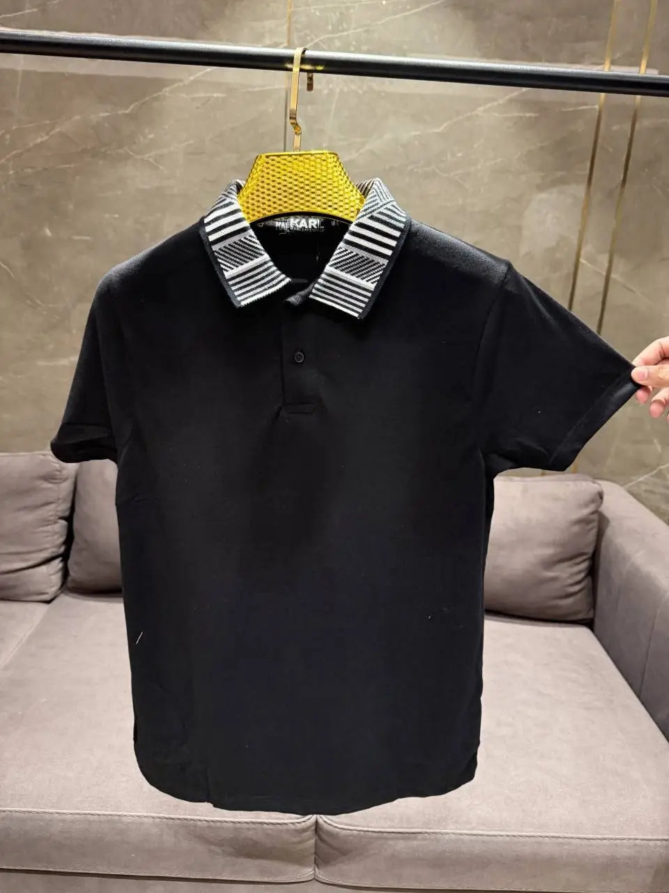 KARL LAGERFELD BLACK PREMIUM IMPORTED POLO