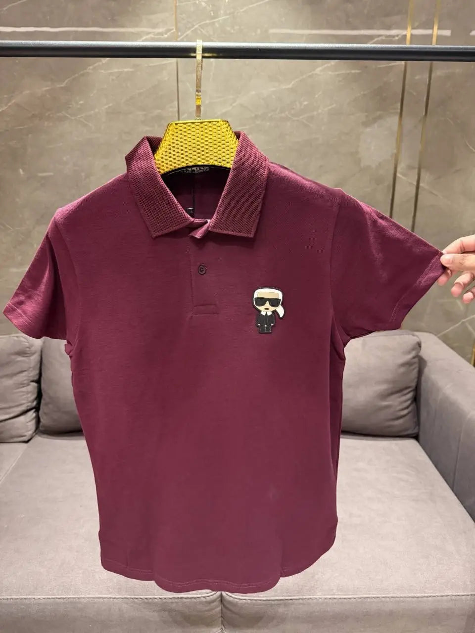 KARL LAGERFELD MAROON PREMIUM IMPORTED POLO