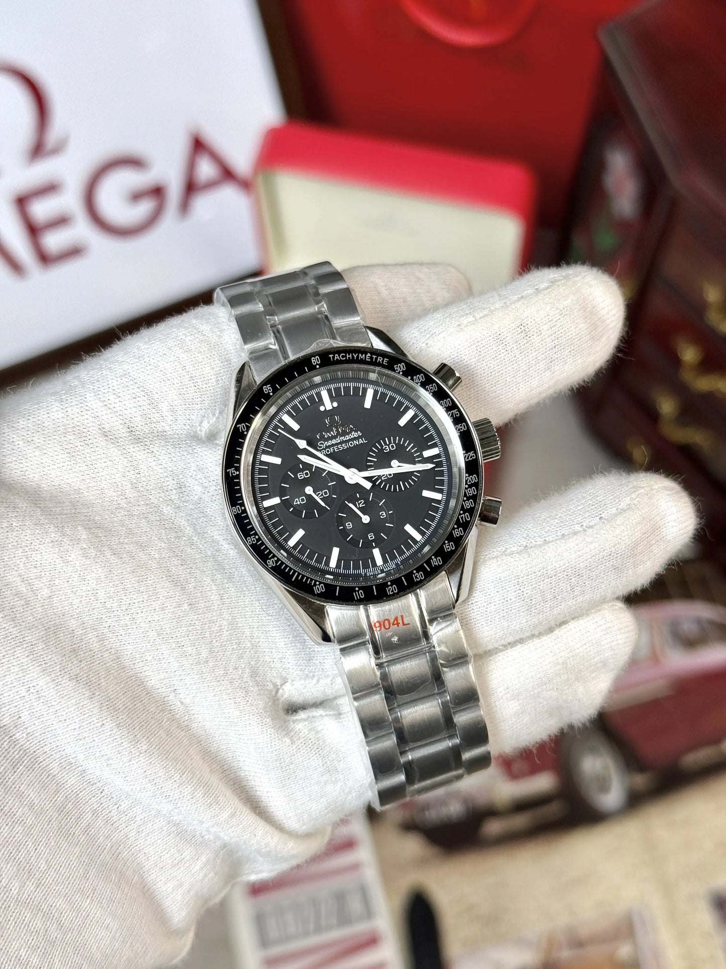 0mega Speedmaster Professional Moonwatch With Dual Strap