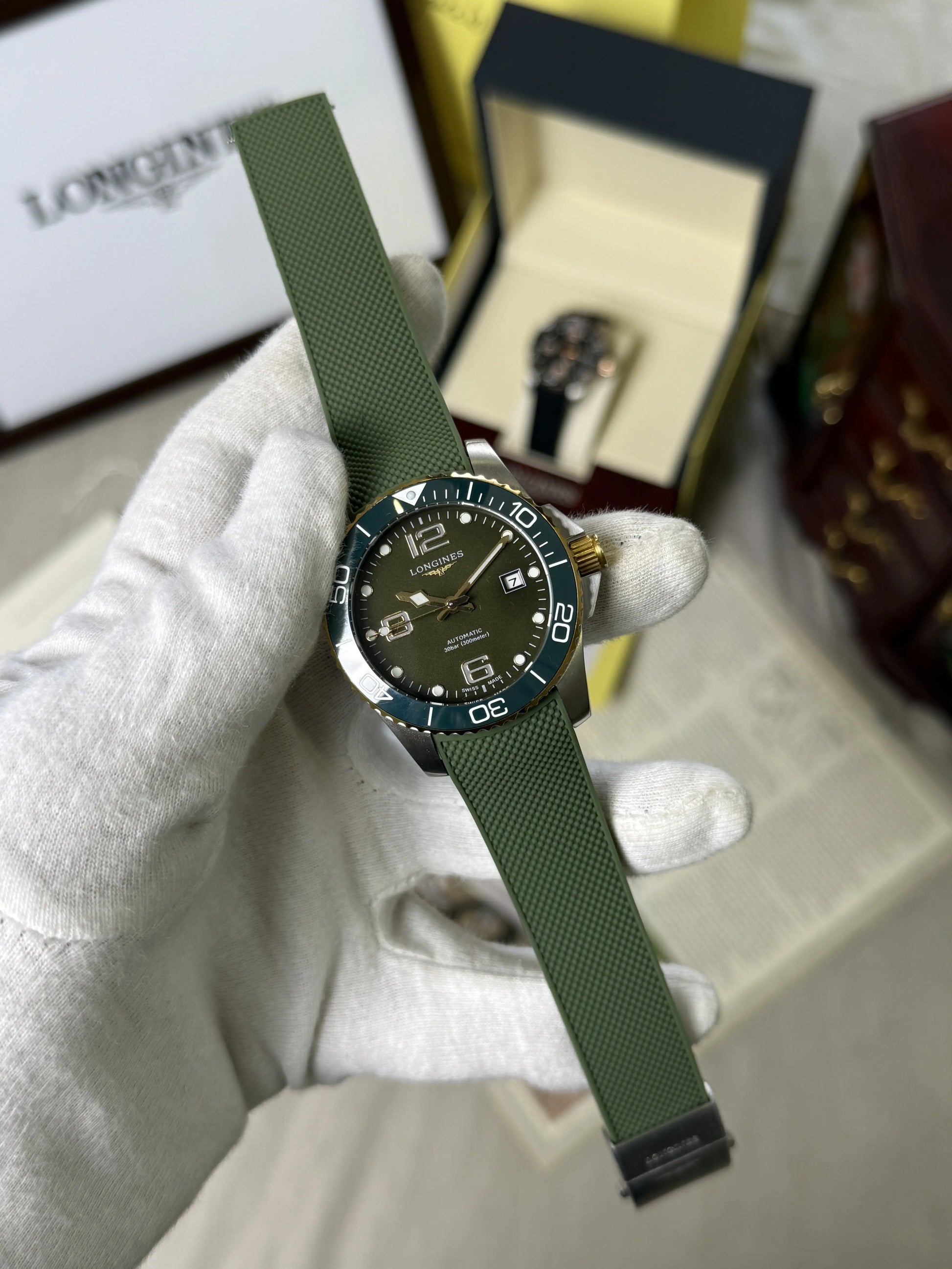Longines Hydroconquest Olive