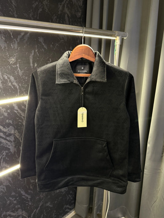Chane l Paris Imported Sweatshirt ( Black )