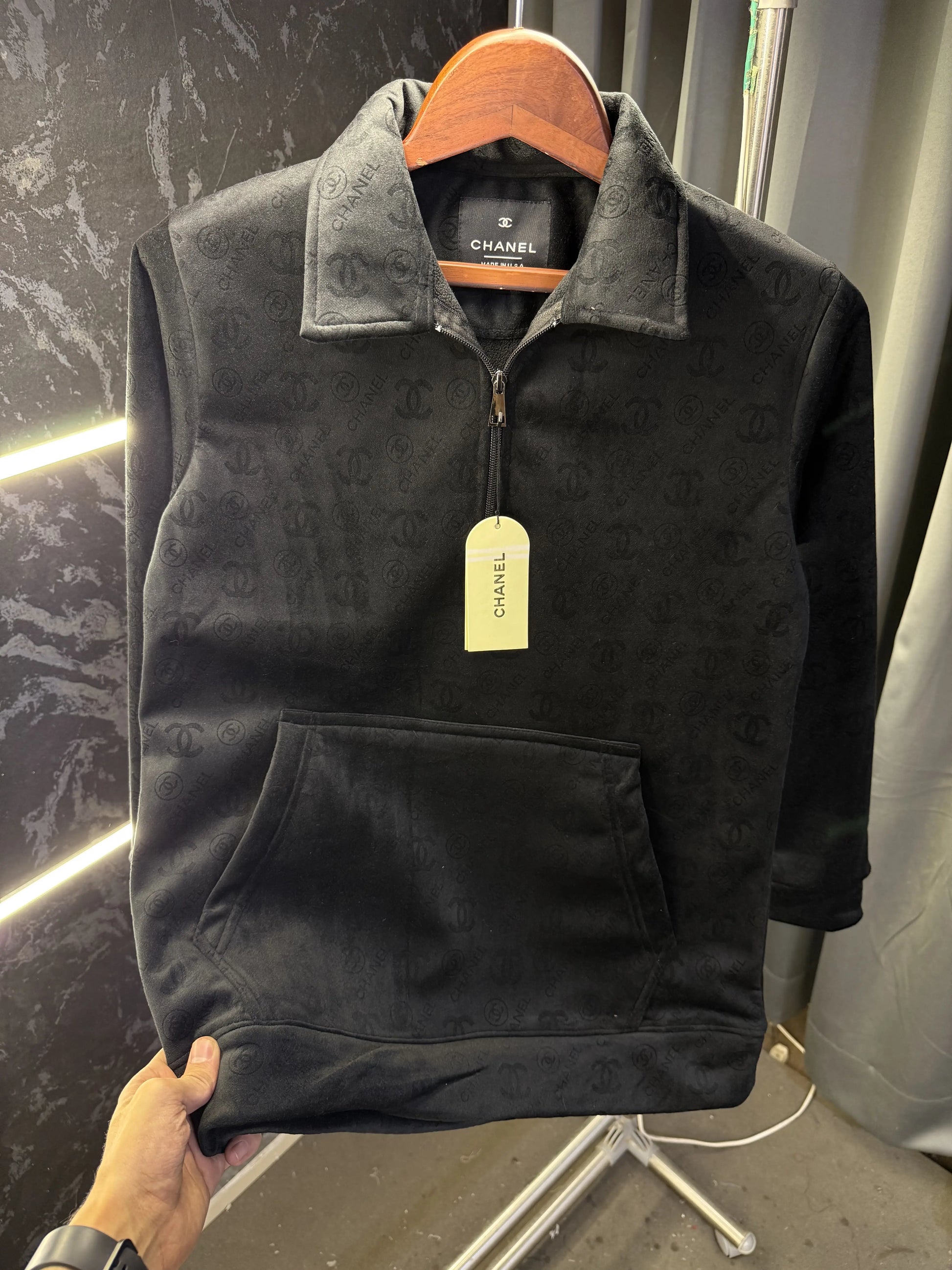 Chane l Paris Imported Sweatshirt ( Black )
