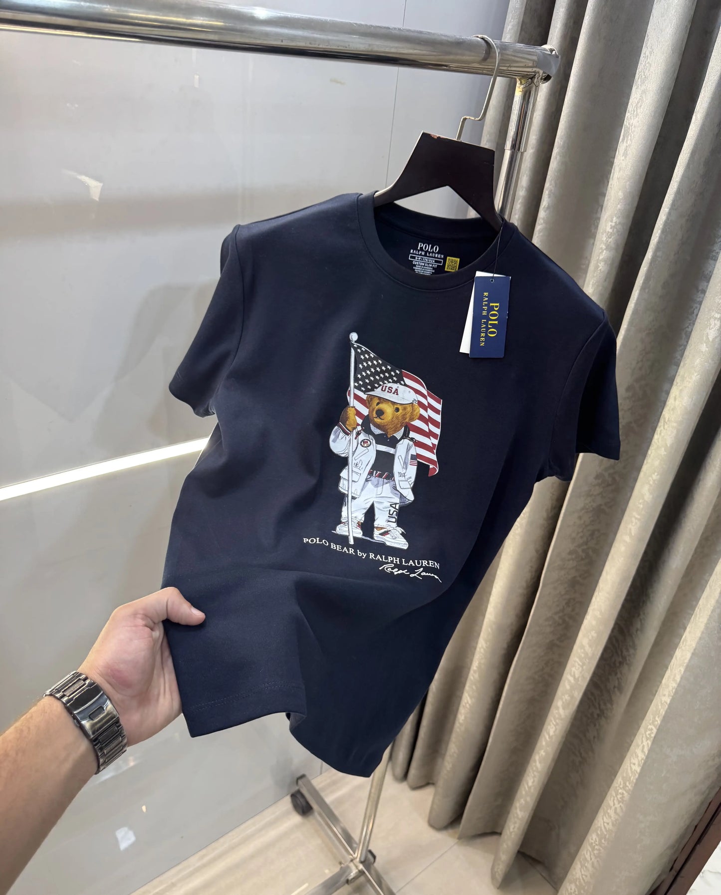 Ralph  Lauren  Teddy Logo Premium T-Shirt
