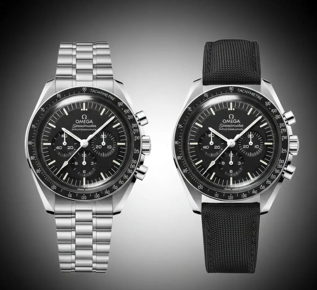 0mega Speedmaster Professional Moonwatch With Dual Strap