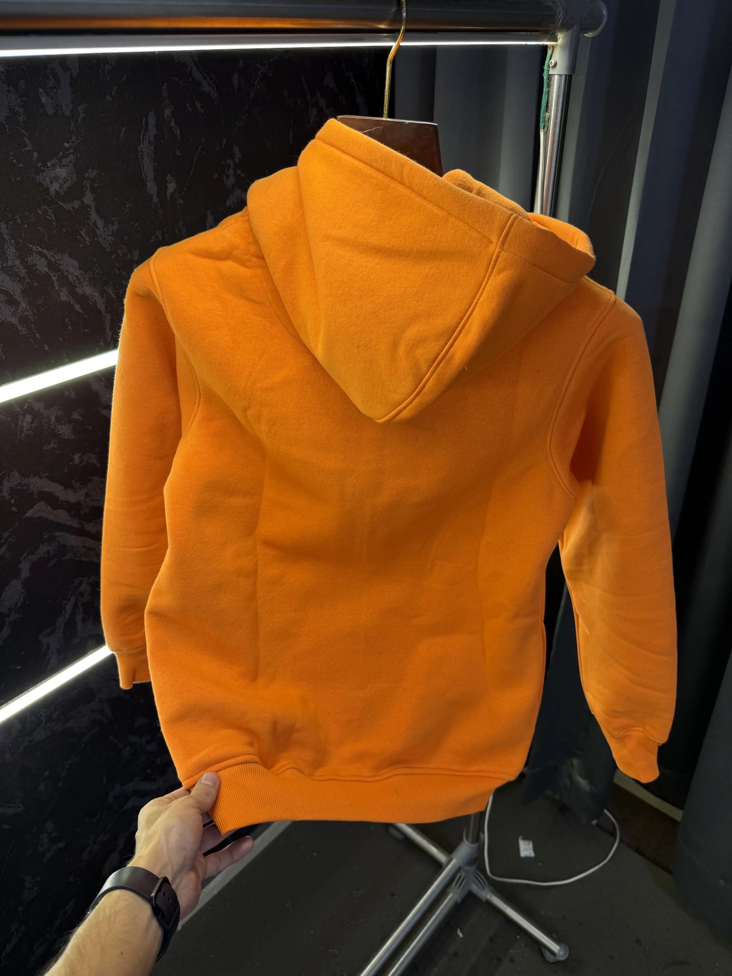 Arman i Exchang e Zipper Pullover Hoodie (Orange)