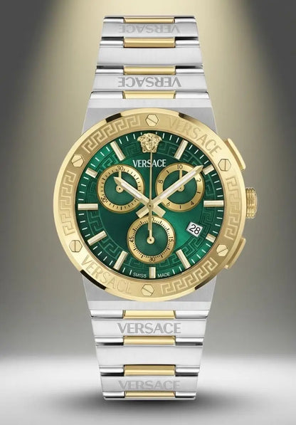 Versace Greca Logo Chronograph