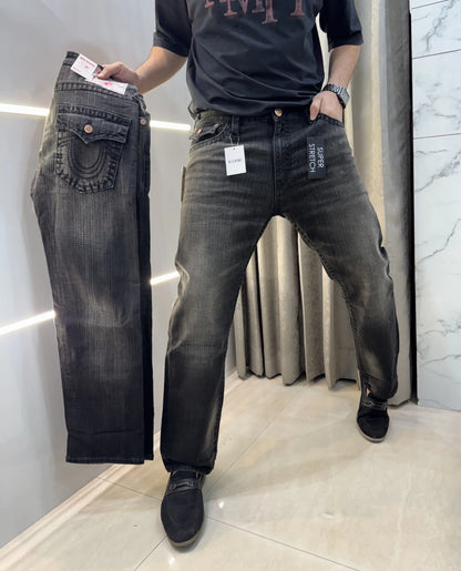 True Religion Carbon Black Premium Boot Cut Denim