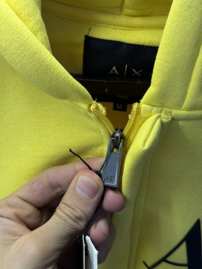 Arman i Exchang e Zipper Pull Over Hoodie (Yellow)